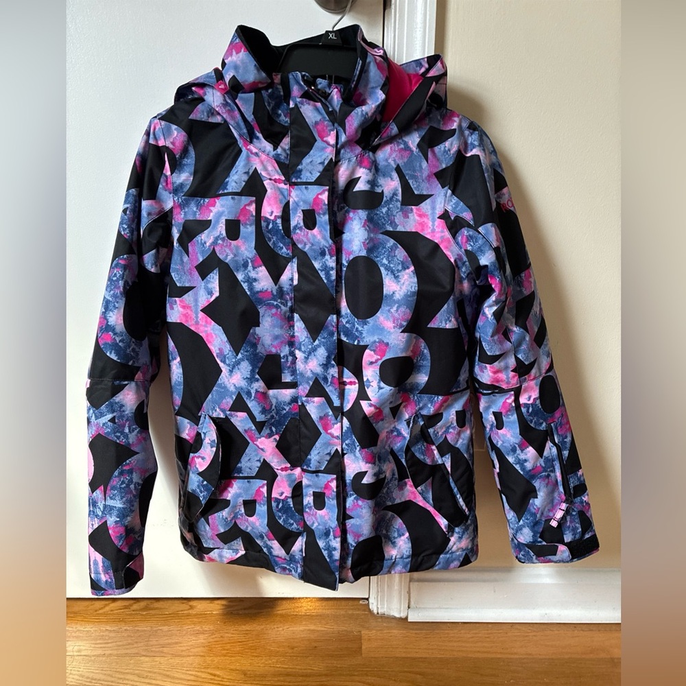Roxy girls ski snowboard winter jacket size 14 XL EUC